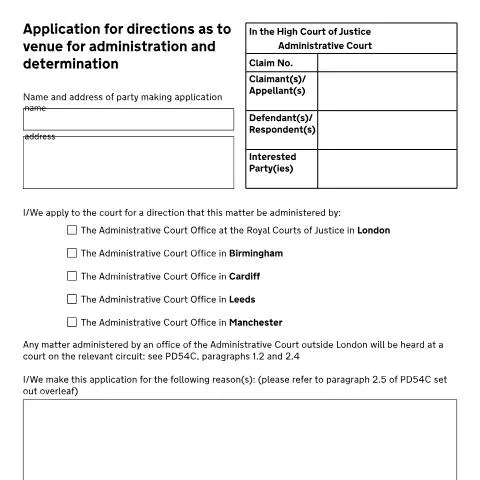 Document preview: Navigating the Legal Landscape with Form N464 — Legal & justice