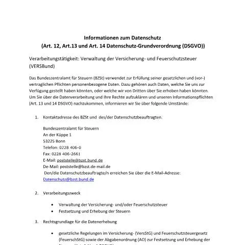 Dokumentvorschau: Verwaltung der Versicherung- und Feuerschutzsteuer durch das BZSt — Behörden & Verwaltung (CERFA n°Verwaltung_Versicherung_%20Feuerschutzsteuer_VERSBund)