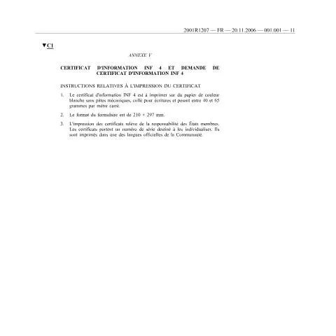 Aperçu du document Comprendre le Certificat INF4 dans le Commerce International — Douane & import-export (CERFA n°certificat-inf4)