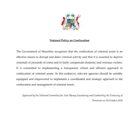 Document preview: Understanding the Impact of the National Policy on Confiscation — Government & admin (NationalPolicy)