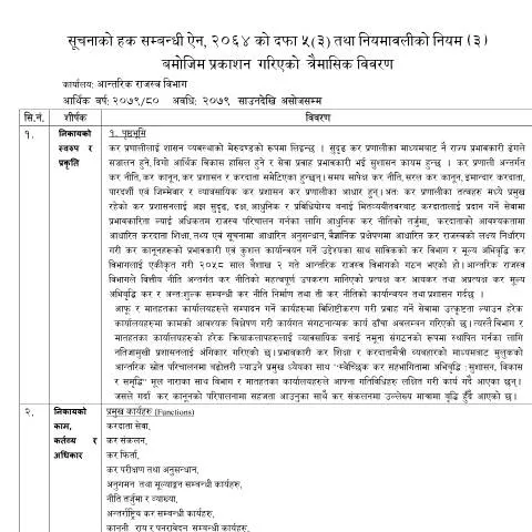 Document preview: सूचनाको हक: करदाताको लागि महत्त्वपूर्ण साधन — कर र कराधान (CERFA n°13 bgy0ezg)