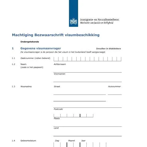 Documentvoorvertoning: Indienen van een bezwaarschrift met machtiging — Immigratie & visa (CERFA n°4034)