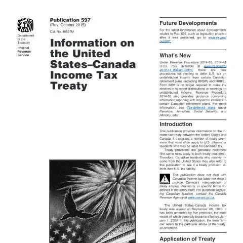 Document preview: Understanding IRS Publication 597 for Tax Responsibilities — Taxes (CERFA n°PUB-597)