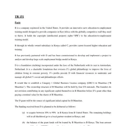 Document preview: Understanding the TR 151-200 Form for Business Setup in Mauritius — Government & admin (TR151-200)