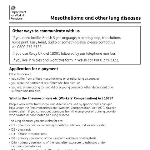 Document preview: UK Mesothelioma Payment Claims: Essential Support for Victims — Health
