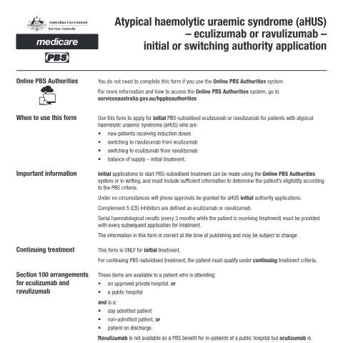 Document preview: Understanding the PB119 Form for aHUS Treatment Options — Health (CERFA n°PB119)