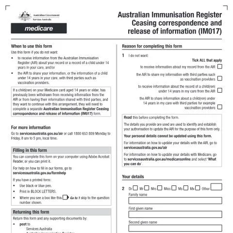 Document preview: Navigating the IM017 Form for AIR Services — Health (CERFA n°IM017)