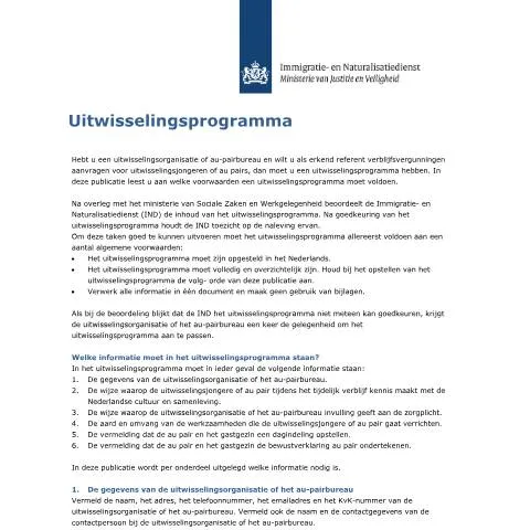 Documentvoorvertoning: Belang van het Voorwaarden uitwisselingsprogramma voor jongeren — Immigratie & visa (CERFA n°3014)