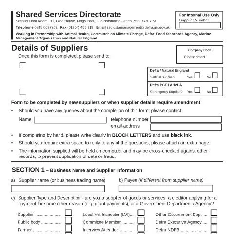 Document preview: Understanding the A/AP201 Form for Veterinary Suppliers — Government & admin