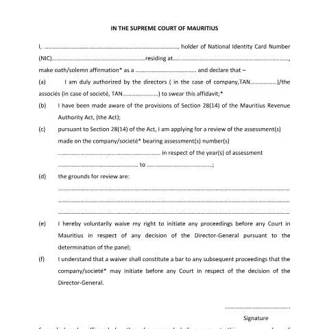 Document preview: Complete Guide to Filing the Affidavit for Company / Société — Legal & justice (CERFA n°affidavit1)