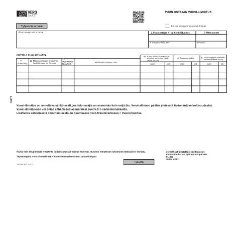Document preview: Miksi vuosi-ilmoitus on tärkeä metsätalouden harjoittajille? — Verot & verotus (CERFA n°Vero 7807)