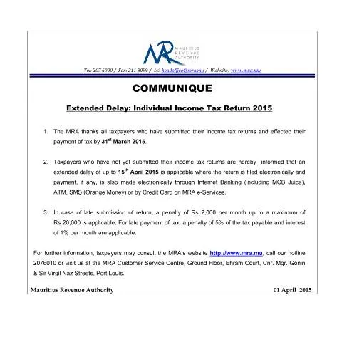 Document preview: Understanding Extended Delay for 2015 Tax Returns — Taxes (EFilingExtension010415)