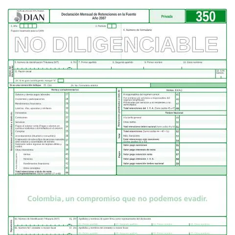 Vista previa del documento Importancia de la Declaración Mensual F350-2007 en Colombia — Impuestos (CERFA n°F350-2007)