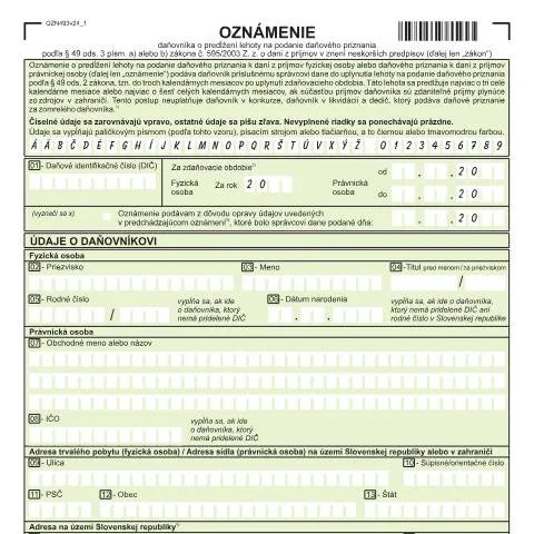 Document preview: Ako využiť OZN493v24 na predĺženie lehoty? — Administratívne úkony (CERFA n°OZN493v24)