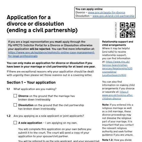 Document preview: Understanding Form D8: Your Gateway to Legal Divorce in the UK — Legal & justice
