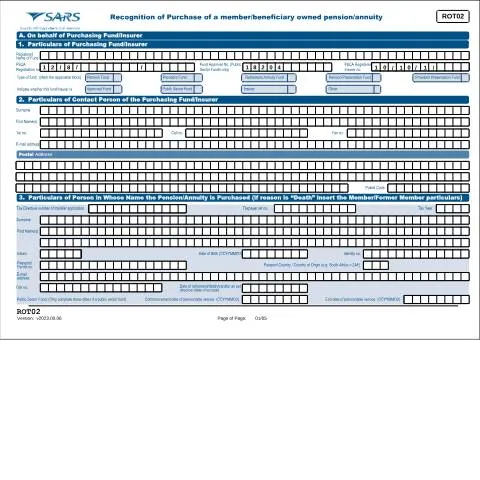 Document preview: Understanding the ROT02 Form in Pension Management — Government & admin (CERFA n°ROT02)
