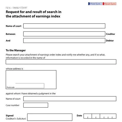 Document preview: The Role of Form FE16 in Family Court Financial Disputes — Legal & justice