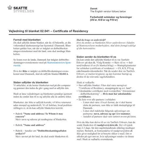 Document preview: Hvorfor Certifikat for Bopæl er Uundgåeligt for Virksomheder — Skatter & skat (CERFA n°02.041)
