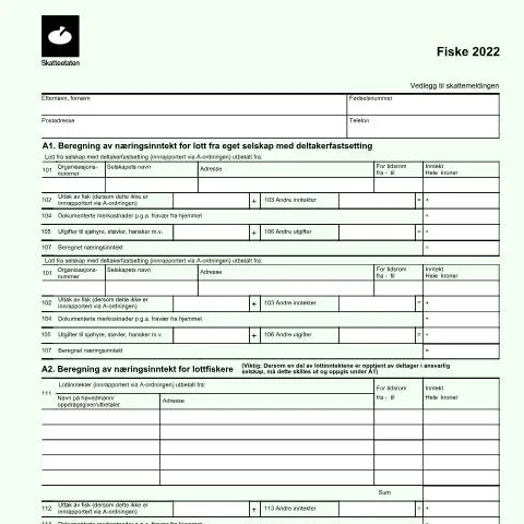 Document preview: Forstå RF-1213 for fiskeinntekter — Skatt & avgifter (CERFA n°RF-1213)