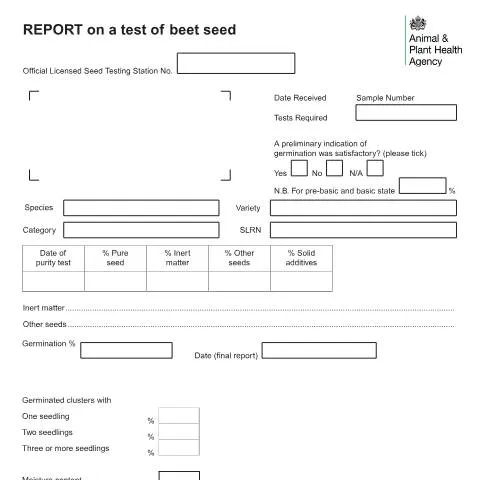 Document preview: Understanding Seed Test Reports in Agriculture — Government & admin