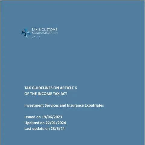 Document preview: Essential Insights into Malta's Income Tax Guidelines — Taxes (CERFA n°mtca-tax-guideline-on-art-6-of-the-income-tax-act)