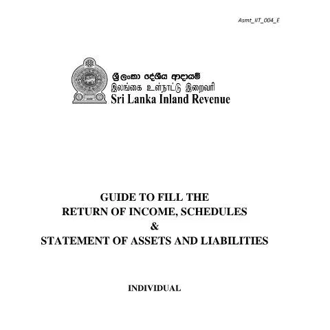 Document preview: Navigating the Sri Lanka Tax Return Process Effectively — Taxes (CERFA n°Asmt_IIT_004_2023)
