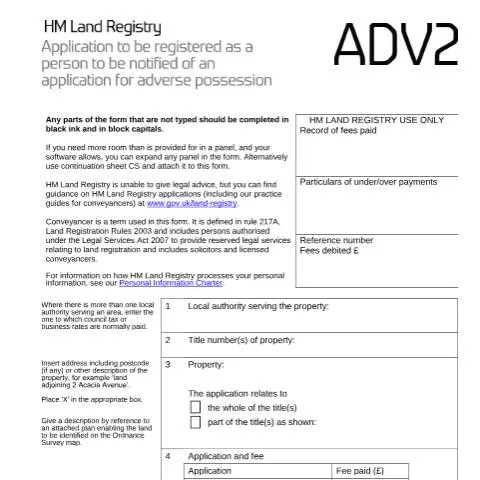 Document preview: ADV2 Notification: Your Defense Against Property Squatters — Government & admin