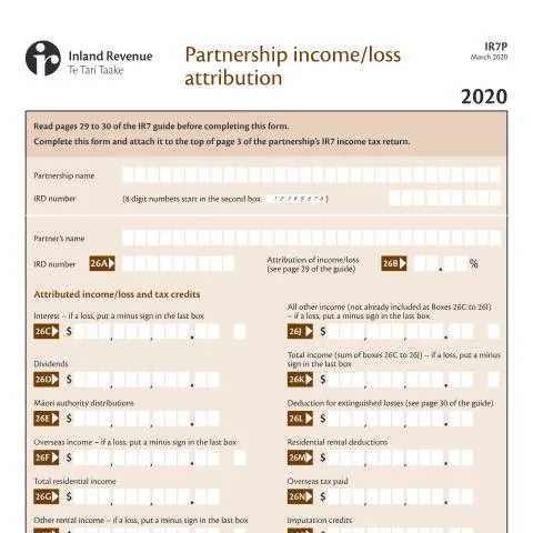 Document preview: Essential Guide to the IR7P Form for Partnerships — Taxes (CERFA n°IR7P)