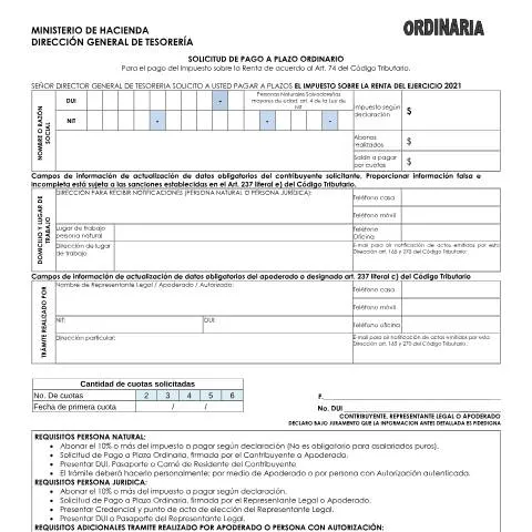 Vista previa del documento Facilita tu cumplimiento fiscal con el Formulario de Pago a Plazos — Impuestos (CERFA n°700-DGT-FR-2020-22048)
