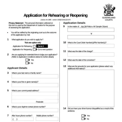 Document preview: Guide to Rehearing and Reopening Applications in Queensland Courts — Legal & justice