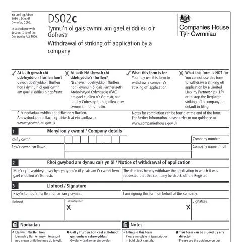 Document preview: Understanding the DS02c Withdrawal Process — Business