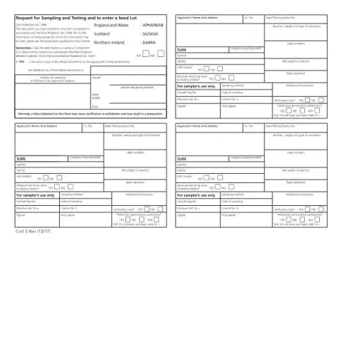 Document preview: Understanding the Importance of Seed Lot Testing Requests — Government & admin