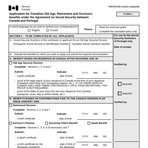 Document preview: Your Guide to Applying for Canadian Old Age Benefits — Health (CERFA n°ISP5054-PRT)