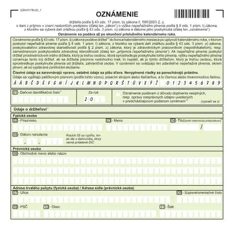 Document preview: Dôležitosť formulára OZN4317Bv20 v administratíve daní — Administratívne úkony (CERFA n°OZN4317Bv20)