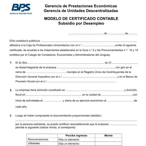 Vista previa del documento Importancia del Certificado Contable para Subsidio por Desempleo — Empleo y trabajo