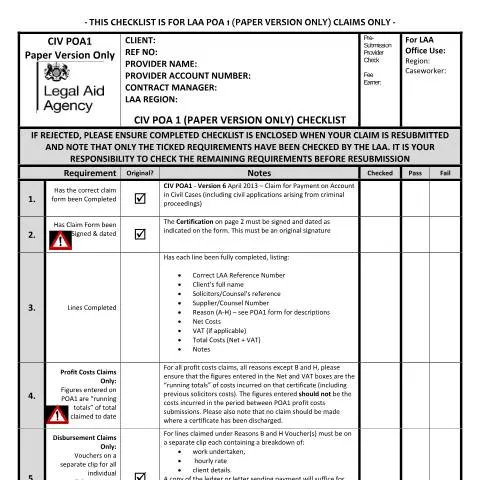 Document preview: Your Guide to the CIV POA1 Form for Legal Aid — Legal & justice