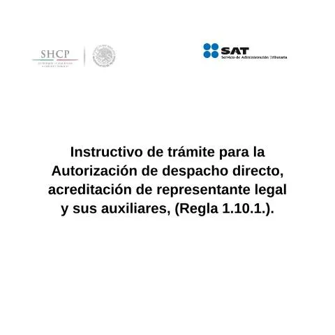 Vista previa del documento Guía para la Autorización de Despacho Directo en Comercio Exterior — Trámites administrativos (CERFA n° H28)