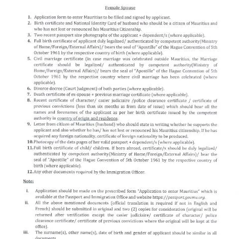 Document preview: Navigating the Female Spouse New Application in Mauritius — Family (CERFA n°Female-Spouse-New)