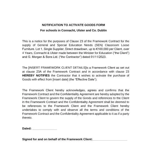Document preview: Understanding the Replacement of Loose Furniture Notification Process — Government & admin