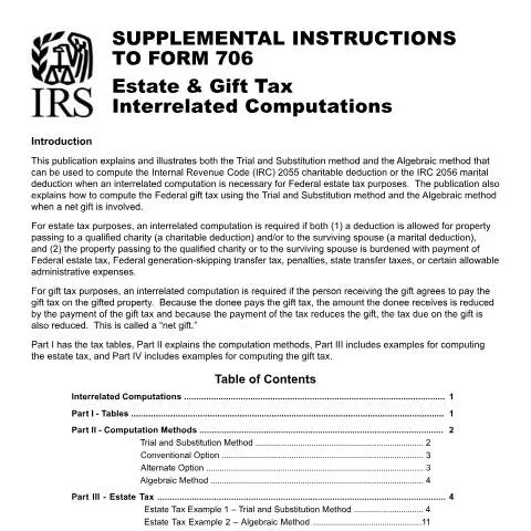 Document preview: Understanding IRS Publication 904 for Estate Planning — Taxes (CERFA n°PUB-904)