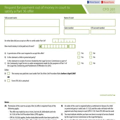 Document preview: Recovering Deposited Funds After Part 36 Settlement Agreement — Legal & justice