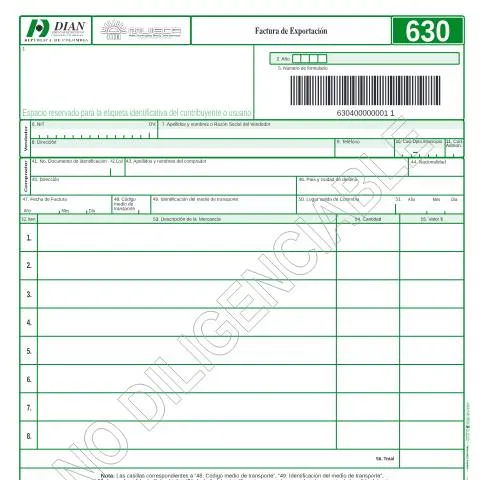 Vista previa del documento La Factura de Exportación: Fundamental para Comerciantes Colombianos — Aduanas y comercio (CERFA n°F630-2004)
