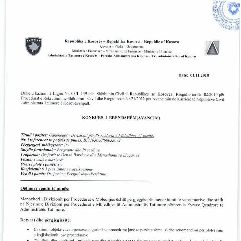 Document preview: Rëndësia e Konkursit të Brendshëm për Avancimin Profesional — Punë & punësim