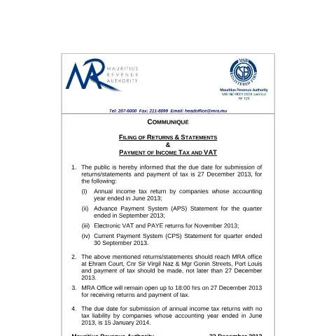 Document preview: Understanding the CommuniqueFilingReturns Form — Government & admin (CommuniqueFilingReturns)
