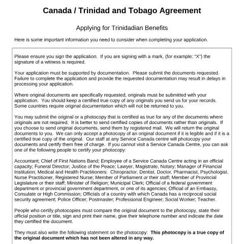 Document preview: Guide to Applying for Trinidadian Survivor Benefits — Health (CERFA n°CAN_TT_1.1)