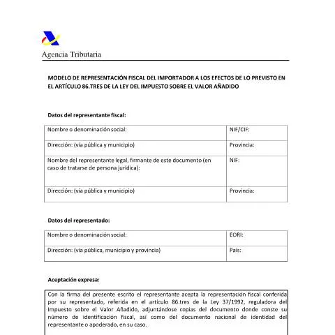 Vista previa del documento La importancia del modelo de representación fiscal en importaciones — Trámites administrativos