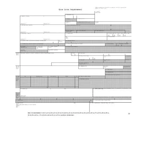 Document preview: İxrac Üçün Qısa Bəyannamənin Əhəmiyyəti — Gömrük & idxal-ixrac