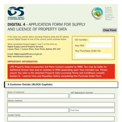 Document preview: Understanding the Digital 4 Application Form for Property Data — Government & admin (Digital 4)