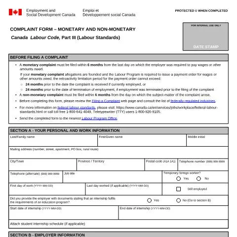 Document preview: Understanding the LAB1189 Complaint Form for Employees — Work & employment (CERFA n°LAB1189)
