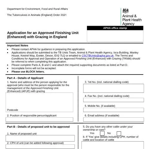Document preview: Understanding the Application Process for Finishing Units with Grazing — Government & admin